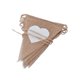 thumbnail image 1 of Banderines de corazones de amor, lino, yute, arpillera, encaje, adorno para tirar, 1 of 5