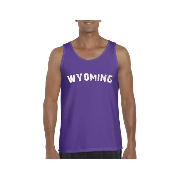 MmF - Men's Tank Top for Men, up to Men Size 3XL - Wyoming