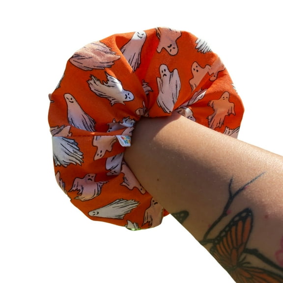 Halloween Ghost Scrunchie Hair Tie Gift Ponytail