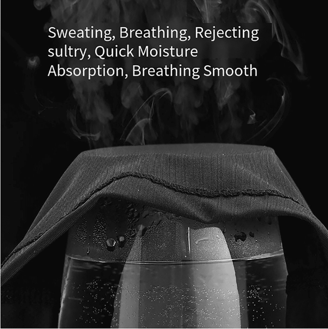 Neutral adult men's balaclava hat, travel head ice respirator, sunscreen, head protection, UV resistant, black
