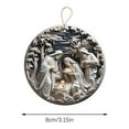 thumbnail image 2 of Ganfancp Nacimiento Adornos Sublimación Única Navidad Decoración Cristo Bebé María Diseño Regalo Árbol de Navidad Decoración Ofertas Del Día Sólo En Línea 1X Listado, 2 of 7