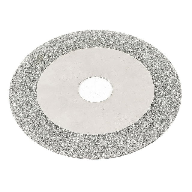 Disco de corte y molienda de diamante para azulejos de vidrio redondo de 100 mm x 20 mm x 18 mm tono plateado