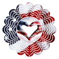 thumbnail image 1 of Next Innovations 101401001-FLAGHEART 6 in. Flag Heart Wind Spinner Yard Decor, 1 of 1