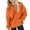 Orange, variant on Mercatoo Cute Hoodies for Teen Girls Cotton Warm Plain Pullover Hoodie Sweatshirts Oversized Long Sleeve Tops Clothes Pockets