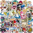 thumbnail image 1 of 50/100pcs Disney Marvel Stickers Anime Princess Spider-Man Iron Man Hulk Stitch Mickey Mouse Decal Cute Cartoon Sticker for Kids Gao Jinjia LED, 1 of 2
