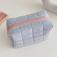 thumbnail image 2 of Bolso de cosméticos de piel bonita para mujer, con cremallera, neceser de viaje, neceser, azul, 2 of 3