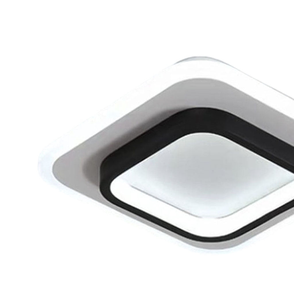 LED Ceiling Lights Modern Ceiling Lamp,20W 9.5-Inch Flush Mount Lighting Fixture,Kitchen Light Fixture for Hallway Living Room Bedroom Square White Square