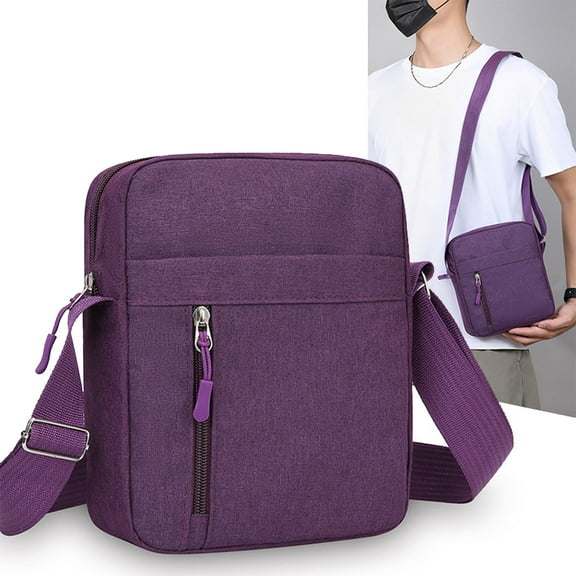 Mecorevxz Crossbody Sling Bag for Women & Men,Waterproof Sling Backpack,Lightweight Shoulder Chest Bag for Hiking,Travel(Purple)