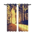 thumbnail image 4 of Aofoto Fall Scenery Blackout Curtains for Living Room/Bedroom, Thermal Insulated Window Drapes,2 Panels,52" W x 84" L, 4 of 5