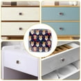 thumbnail image 5 of 4 Pieces Set Drawer Pulls Handle Square Wardrobe Cabinet Knobs with Stainless Steel Screws Furniture Kitchen Decor, 5 of 5