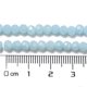 thumbnail image 5 of Opaque Glass Beads Stands Faceted(32 Facets) Round Cyan 4mm Hole: 0.7mm about 87~93pcs/strand 32~33cm, 5 of 5
