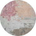 thumbnail image 2 of Addison Rugs Mayfield Premium Machine Washable Transitional Abstract Salmon Round Rug, 8' x 8', 2 of 6