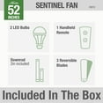 thumbnail image 5 of Hunter Fan Company Sentinel 52-inch Indoor Premier Bronze Modern Ceiling Fan With Bright LED Light Kit, Remote Control, and Reversible WhisperWind Motor Included, 5 of 9