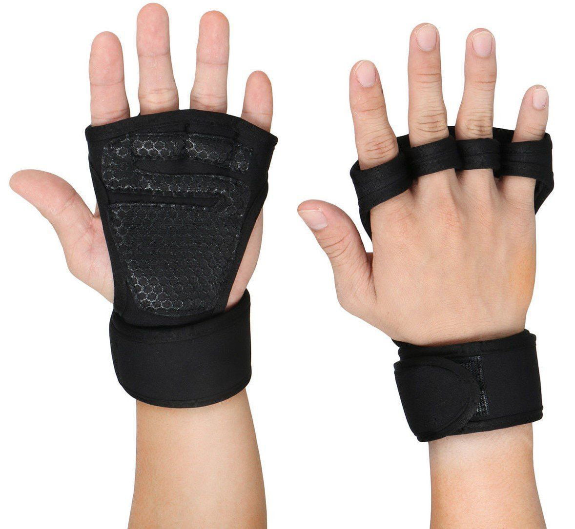 Fitness Gloves Weight Lifting Gym Workout Training Sports Wrist Wrap Strap 