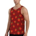 thumbnail image 2 of Wukai Strawberry Print Men’s Workout Tank Top Sleeveless Muscle T shirt Gym Running Fitness Tank Top-Medium, 2 of 7