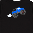 thumbnail image 4 of Inktastic Blue Monster Truck Action Boys or Girls Long Sleeve Toddler T-Shirt, 4 of 5