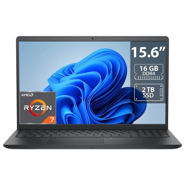 Laptop DELL Inspiron 3535: AMD Ryzen 7 7730U, RAM 16GB DDR4, SSD 2TB, Pantalla 15.6" LED Multi-Touch, S.O. Windows 11 Home