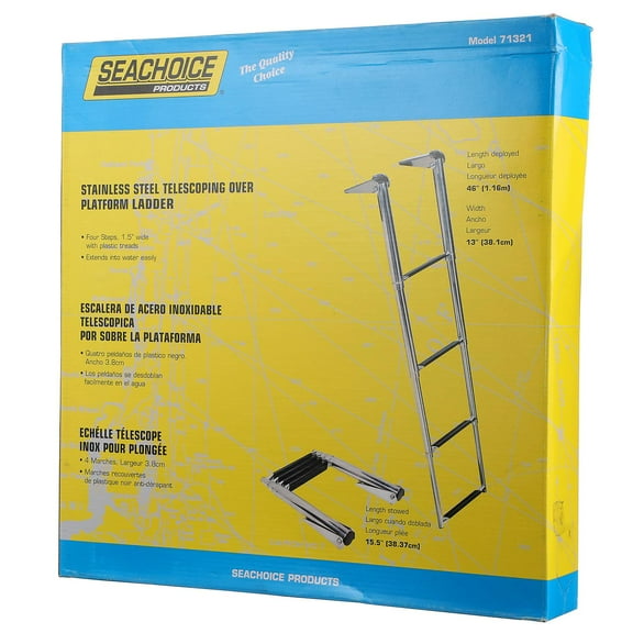Seachoice Swim Platform Ladder 4-Step 50-71321 | S25