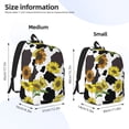 thumbnail image 3 of Naloa Sunflowers Country Canvas Backpack for Men Women Rucksack Casual Travel Daypack College Tote Satchel Bookbag for Teens-Medium, 3 of 7