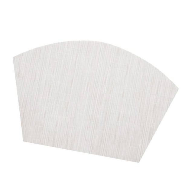 Manteles individuales, manteles individuales resistentes al calor Manteles individuales de PVC antideslizantes resistentes a las y lavables Ma Blanco