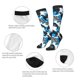 thumbnail image 3 of Fotbe Sea Animal Calcetas Divertidas Estampadas para Hombre y Mujer, Calcetas de Algodón hasta la Rodilla para Caminar, Correr, Enfermería y Embarazo, 3 of 6