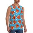 thumbnail image 2 of Daiia Cartoon Watermelon Printed Men's Tank Tops,Casual Soft Sleeveless Gym Muscle Shirts Bodybuilding Tee-XX-Large, 2 of 8