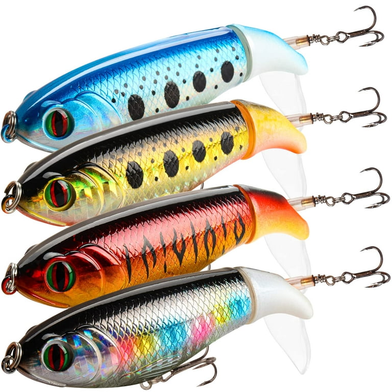Fishing Lures for Freshwater,Fishing Lure for  Bass,Trout,Walleye,Salmon,Suitable for Fresh&Saltwater,Lifelike Fish Bait  Plastic Worms,Fishing Tackle Box,Best Fishing Gifts for Men Kids 