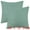 Mint Blue/Beige, variant on Unique Bargains 4 Pcs Solid Color Pillowcases Hidden Zipper Pillow Covers Orange 16" x 16"