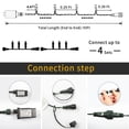 thumbnail image 3 of BN-LINK 2 Pack 99FT 300 LED String Lights, Plug-in Outdoor/Indoor Christmas Tree Lights with 8 Modes, Waterproof String Lights for House Yard, Patio & Xmas Decorations(Warm White), 3 of 6