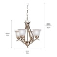 thumbnail image 2 of 2019NI Kichler Lighting Dover - 4 Light Chandelier - With Transitional Inspirations - 16 Inches Tall By 18 Inches Wide     -Traditional Installation, 2 of 2
