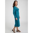 thumbnail image 3 of Jessica London Women's Plus Size Button Front Midi Dress, 3 of 4