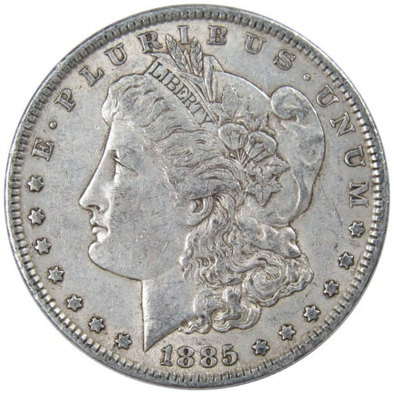 1885 Morgan Dollar XF EF Extremely Fine 90% Silver $1 US Coin Collectible