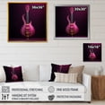 thumbnail image 4 of Designart "Majestic Magenta Modern Guitar II" Music Floater Framed Canvas Wall Art, 4 of 5