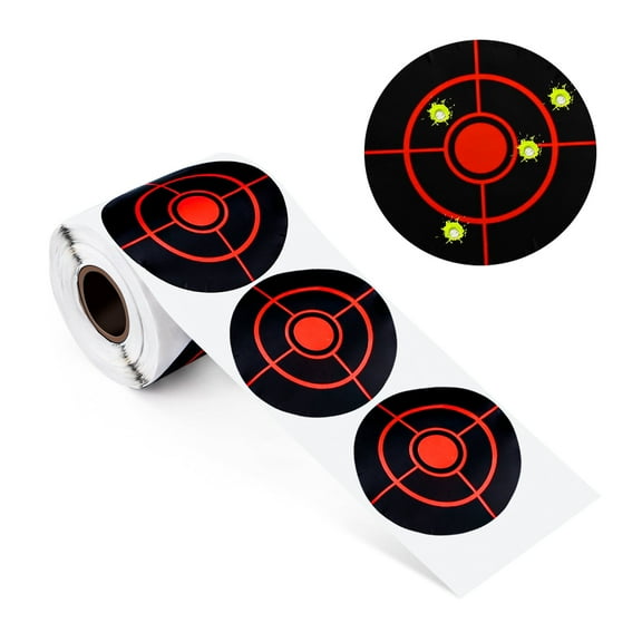 250 Sheets Splatter Target Stickers, 3 inches Target Stickers, Fluorescent Yellow Splatter Targets, Targets for Shooting Range, Target Practice Shooting, Hunting Targets and Accessories