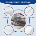 thumbnail image 6 of 2 Pack Outdoor Waterproof Throw Pillows,USA Flag Flowers Eucalyptus Leaf Decorative Rectangle Pillow Case Patio Pillows for Chair Couch Sofa 20x12in, 6 of 9