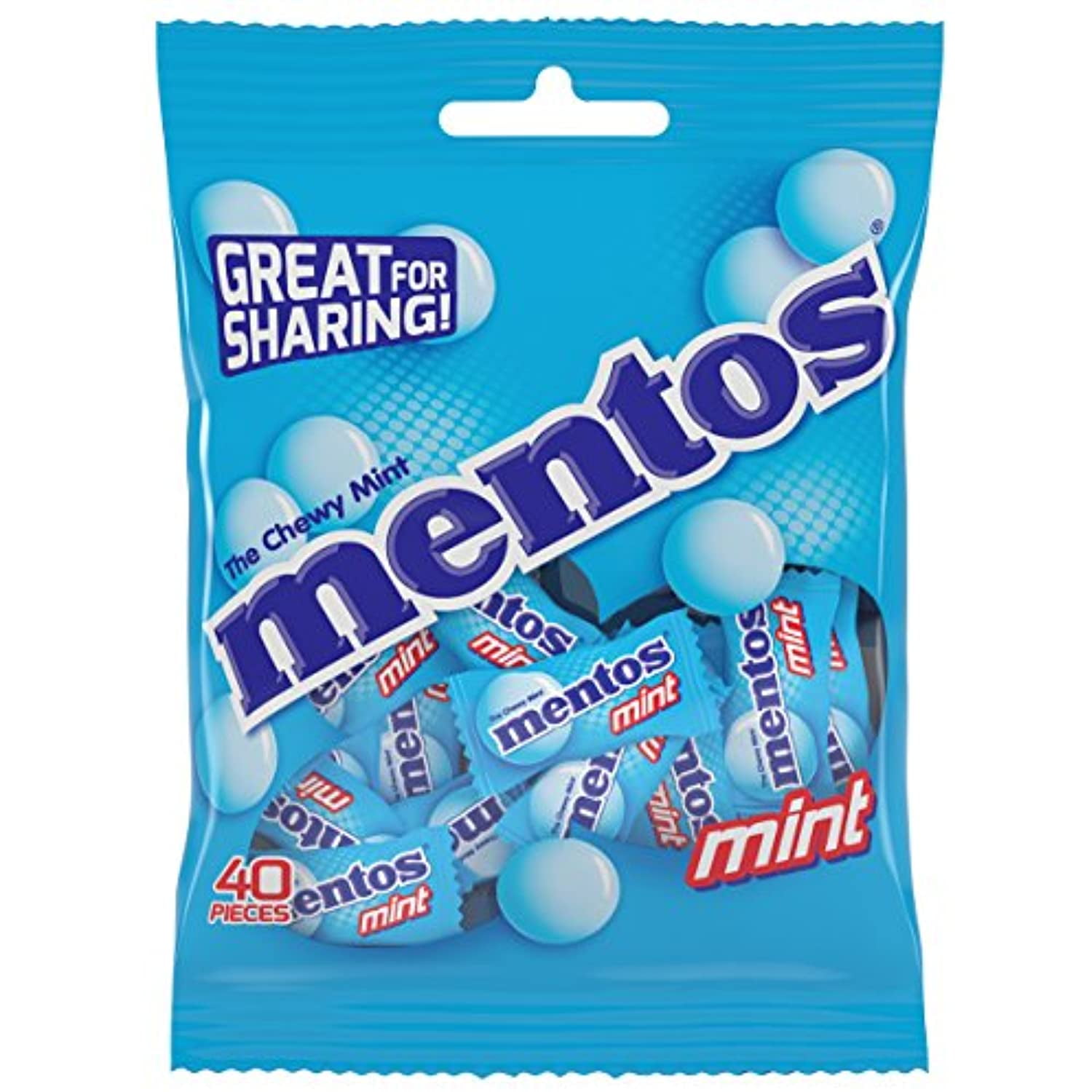 Mentos Chewy Mint Candy, Individually Wrapped, Holiday Candy, Bulk, 0. 