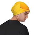 thumbnail image 4 of Xecao Yellow Lemon Print Beanie Knitted Hat for Men Women, Winter Fashion Knit Cuffed Caps Unisex, 4 of 7