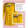 thumbnail image 4 of URBAN REPUBLIC Womens Rain Jacket Lightweight Insulated Water Resistant Windbreaker for Women, 4 of 7