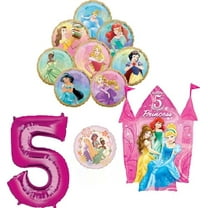 Princess Theme 5th Birthday Party Supplies 8 Princesses Balloon Bouquet Decorations