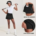 thumbnail image 4 of Ekouaer Tennis Skort for Women High Waisted Athletic Skirts Lightweight Golf Skort with Shorts Pocket Workout Pickleball Cheer Skirt, 4 of 7