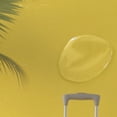 thumbnail image 4 of Bath Curtain & Non-Slip Bath Mat Set 12-Grommet Shower Curtain Memory Foam Bath Rug Yellow Summer Objects, 4 of 8