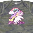 thumbnail image 4 of Inktastic Little Sister Unicorn Girls Baby Bodysuit, 4 of 5