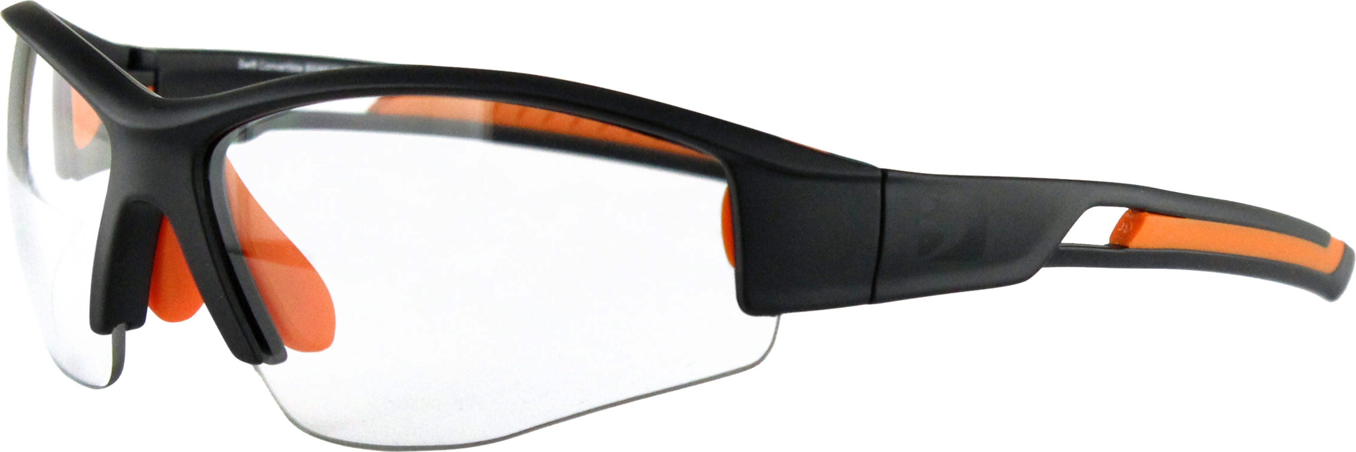 Bobster® Swift Matte Black-Orange Frame Smoked-Yellow-Clear Lens