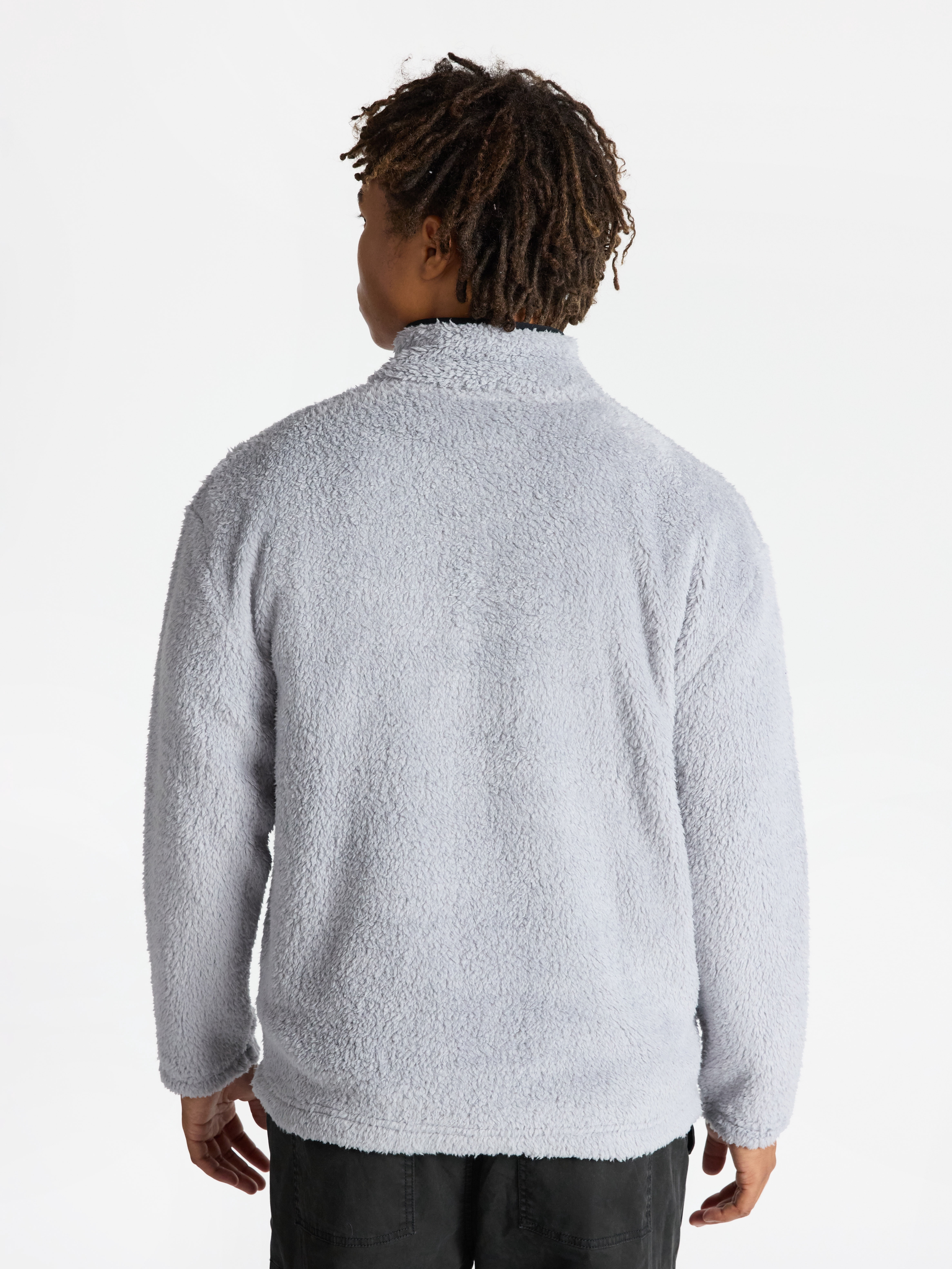 No Boundaries High Pile Quarter Zip Fleece Pullover, Men's