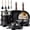Black, variant on Kikcoin Ceramic Pots and Pans Set, 24-Piece Nonstick Cookware Set with Detachable Handles, Stackable Titanium Pots Set for Kitchen, Induction and Dishwasher Safe, Black