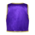 thumbnail image 4 of Zaldita Arabian Prince Outfit For Kids Boys Golden Braided Vest Satin Bloomers Pants Purple 16, 4 of 7