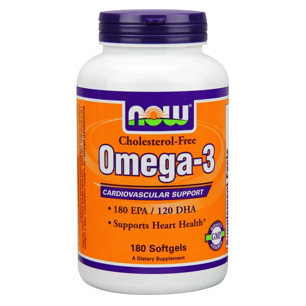 NOW Foods Omega 3 180 Softgels - Walmart.com - Walmart.com