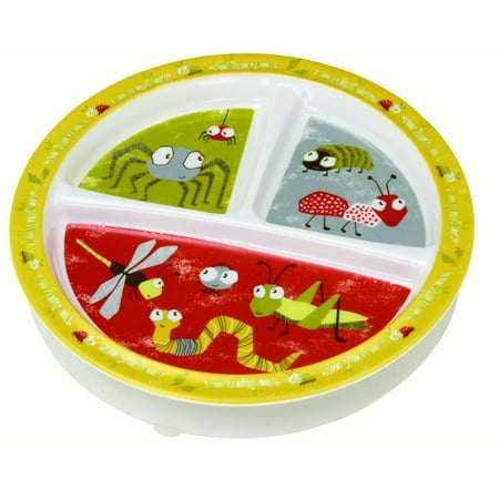 SugarBooger Divided Suction Plate Icky Bugs