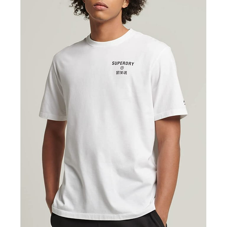 Superdry Mens Code Core Sport T-Shirt 01C-WHT-L