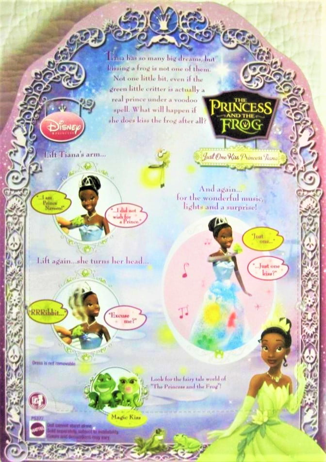 Mattel P5377 Disney Just One Kiss Princess Tiana Doll for sale online 